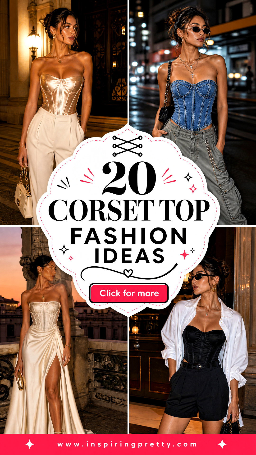 20 Corset Top Fashion Ideas for Confident Evening Style - 20 Corset Top Fashion Ideas for Confident Evening Style