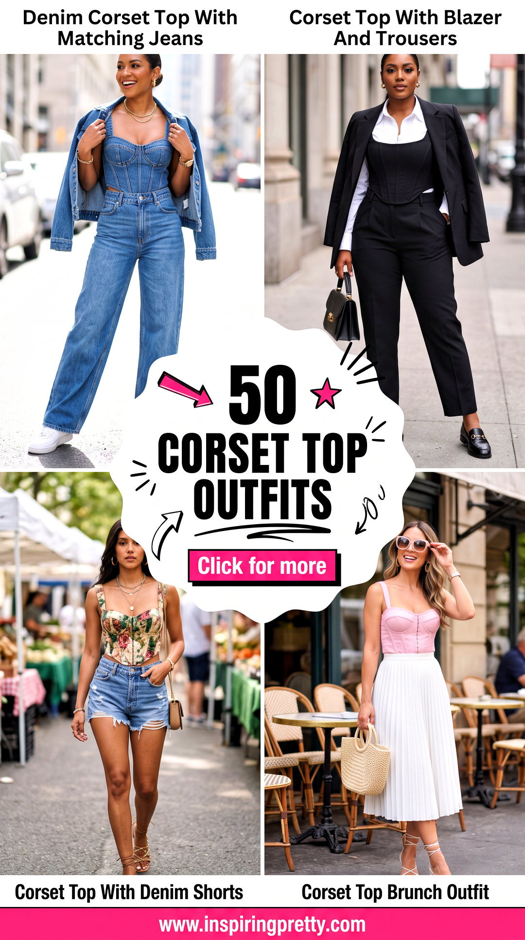 50 Corset Top Outfits for Bold Confidence-Boosting Style - 50 Corset Top Outfits for Bold, Confidence-Boosting Style