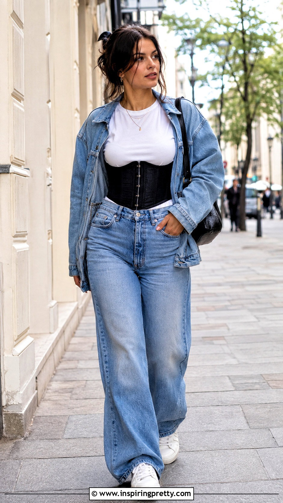 Corset Top Over A Fitted T Shirt - how to style corset tops (50 ways)