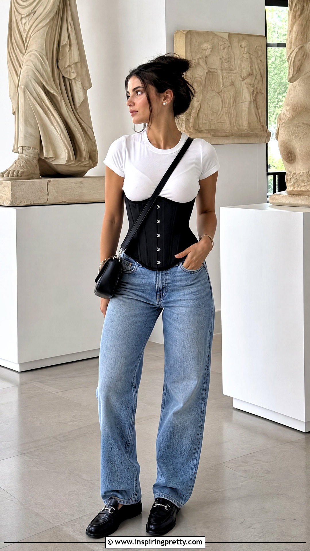 Corset Top Over A Fitted T Shirt - 20 dynamite corset top outfit ideas