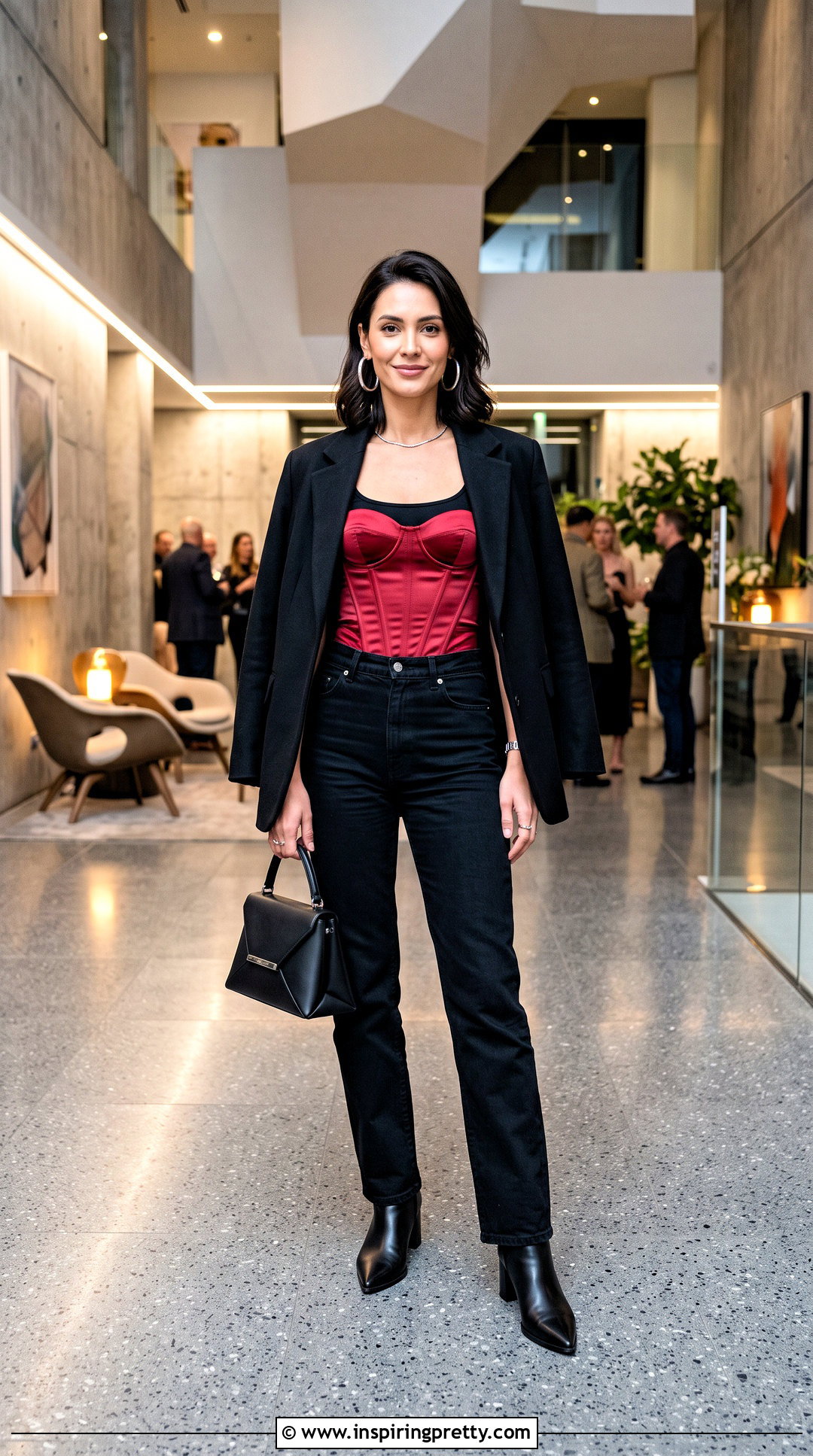 Corset Top With Black Jeans - 50 corset tops outfit ideas