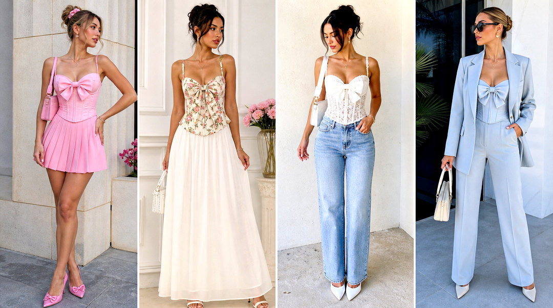 25 Corset Top With Bows Outfit Ideas for Romantic Style