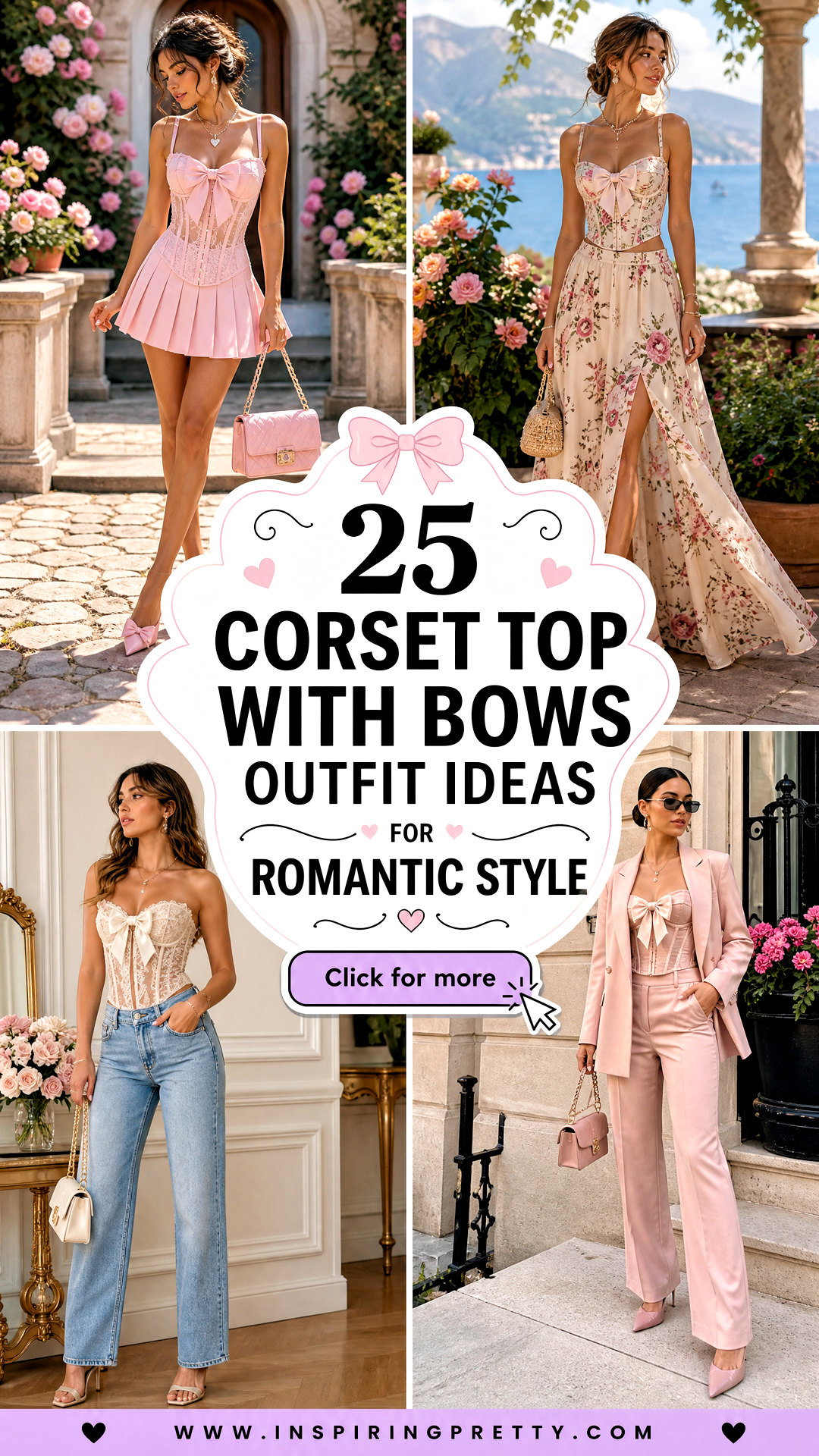 25 Corset Top With Bows Outfit Ideas for Romantic Style - 25 Corset Top With Bows Outfit Ideas for Romantic Style