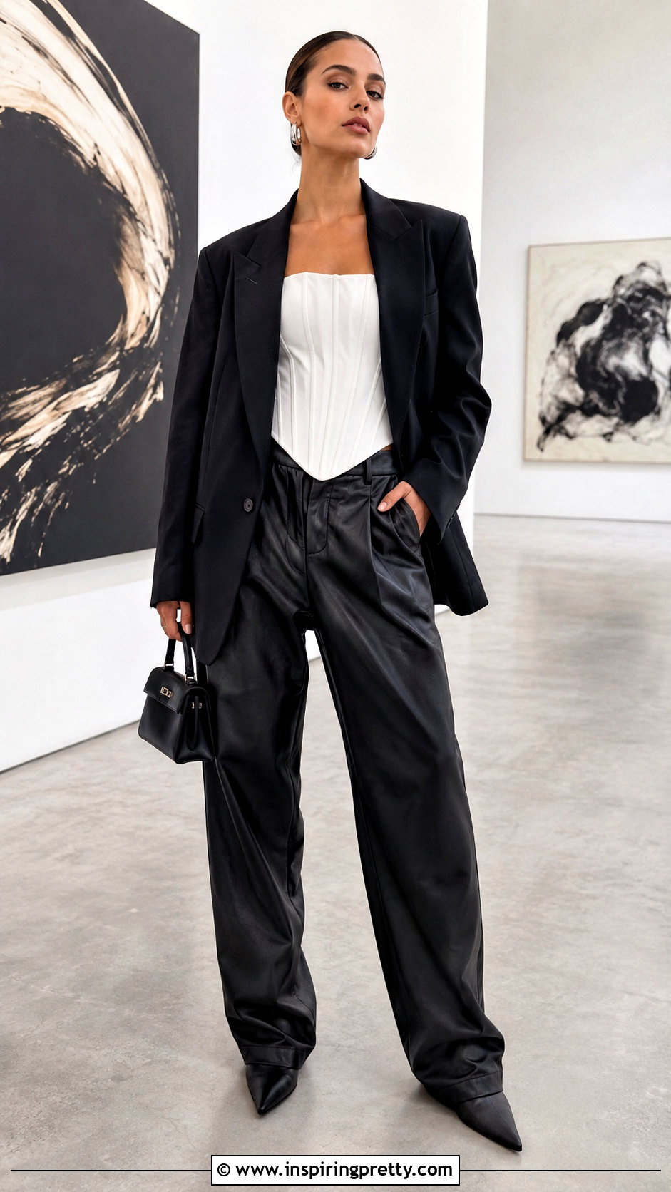 Corset Top With Leather Pants - 50 corset top dress outfit ideas