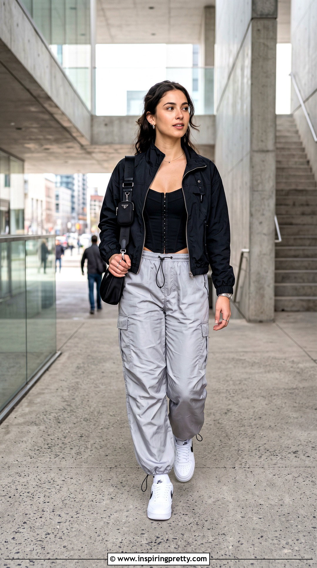 Corset Top With Parachute Pants - 50 corset top outfit ideas