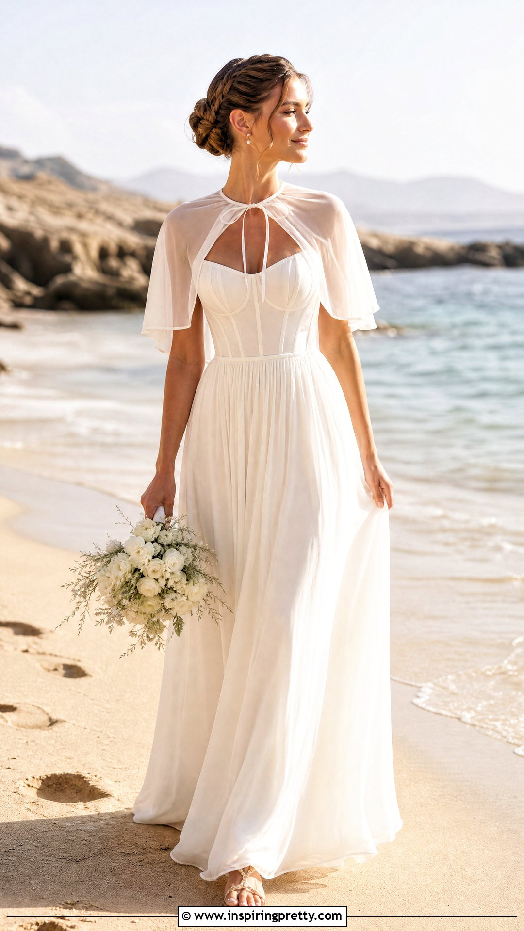 Corset Wedding Dress With Beach Chiffon Skirt - 50 wedding dress corset top outfit ideas