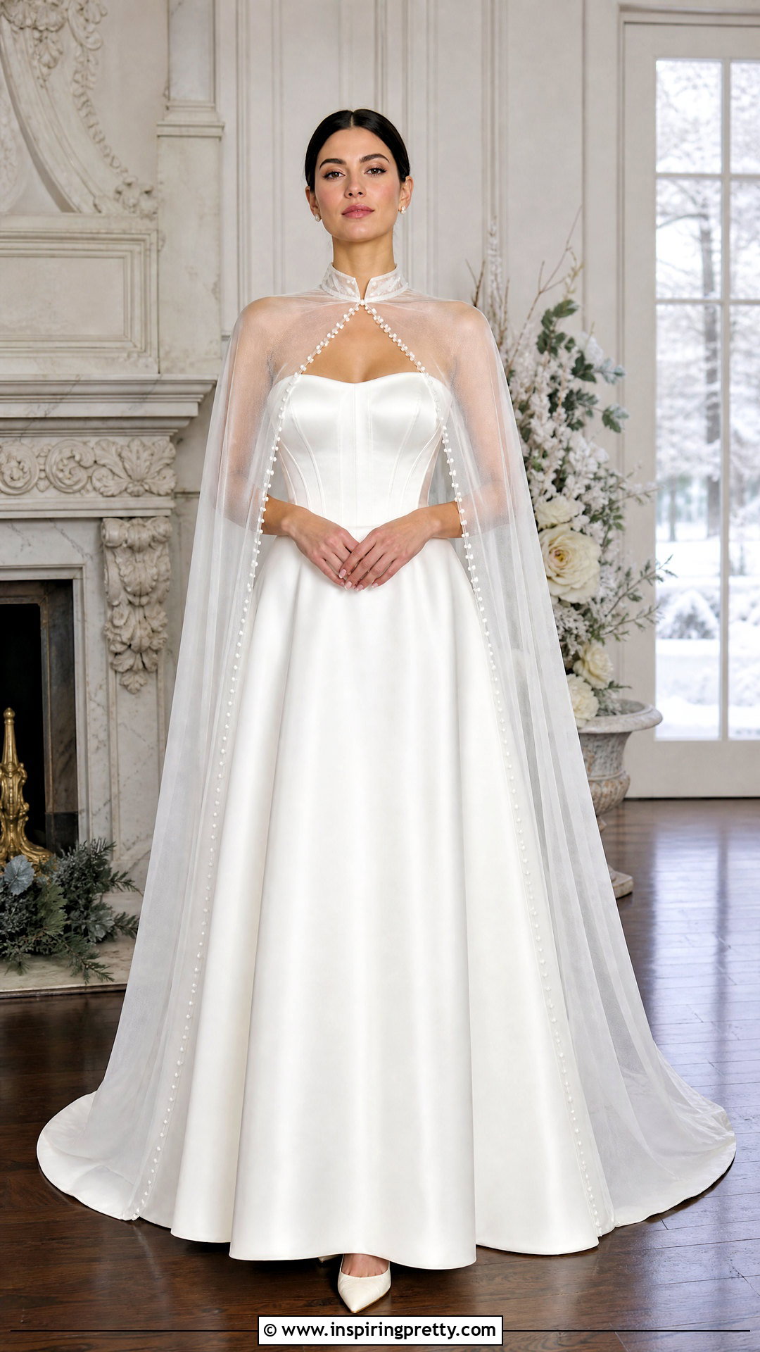 Corset Wedding Dress With Bridal Cape - 50 corset top wedding dress outfit ideas