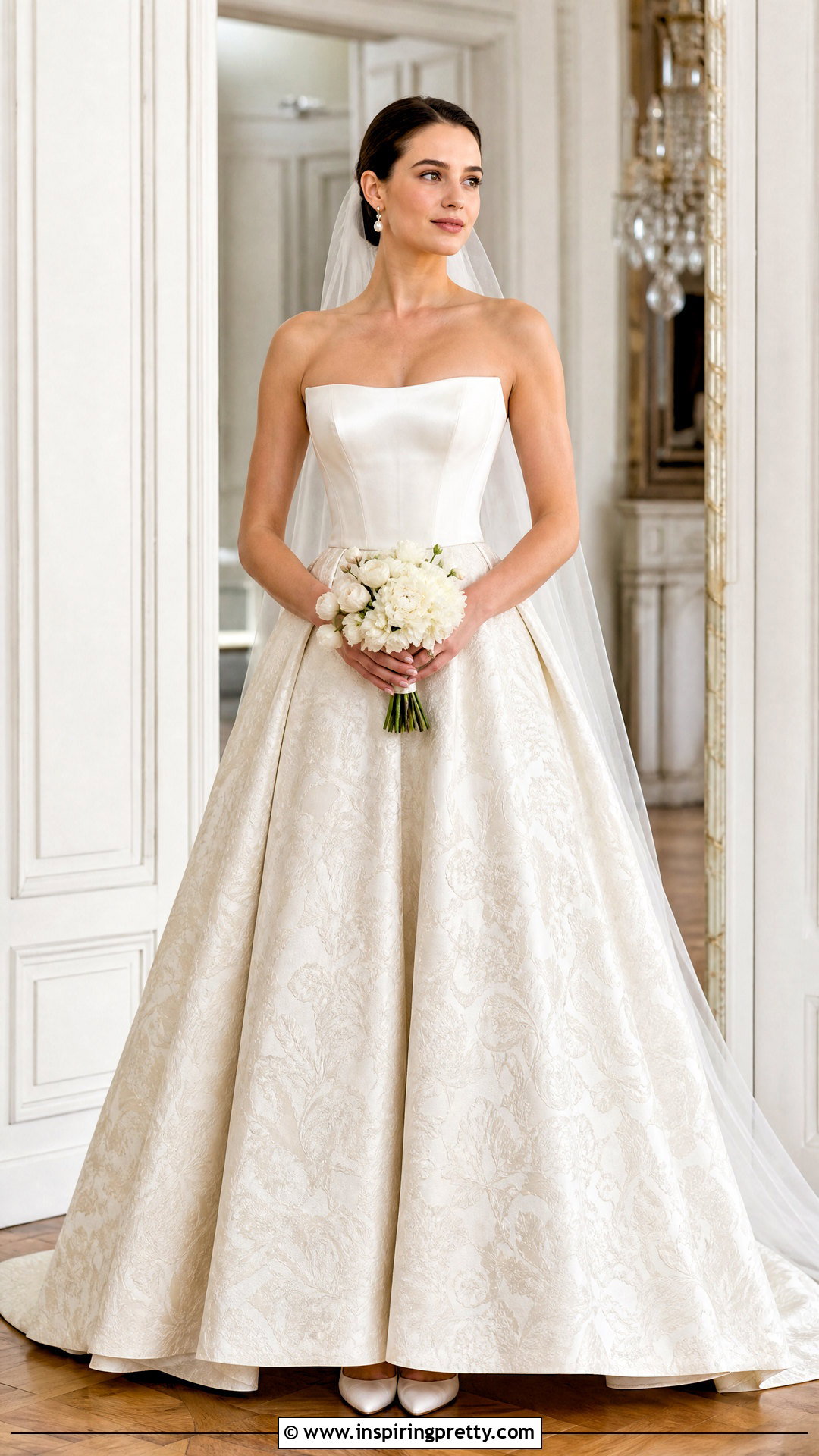 Corset Wedding Dress With Brocade Skirt - 50 wedding dress corset top outfit ideas