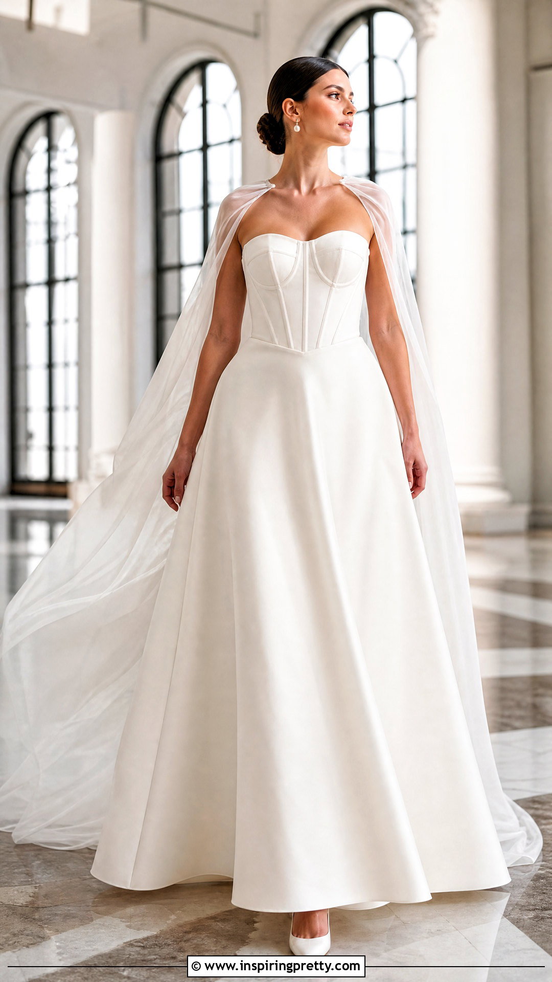 Corset Wedding Dress With Cape Veil - 50 wedding dress corset top outfit ideas