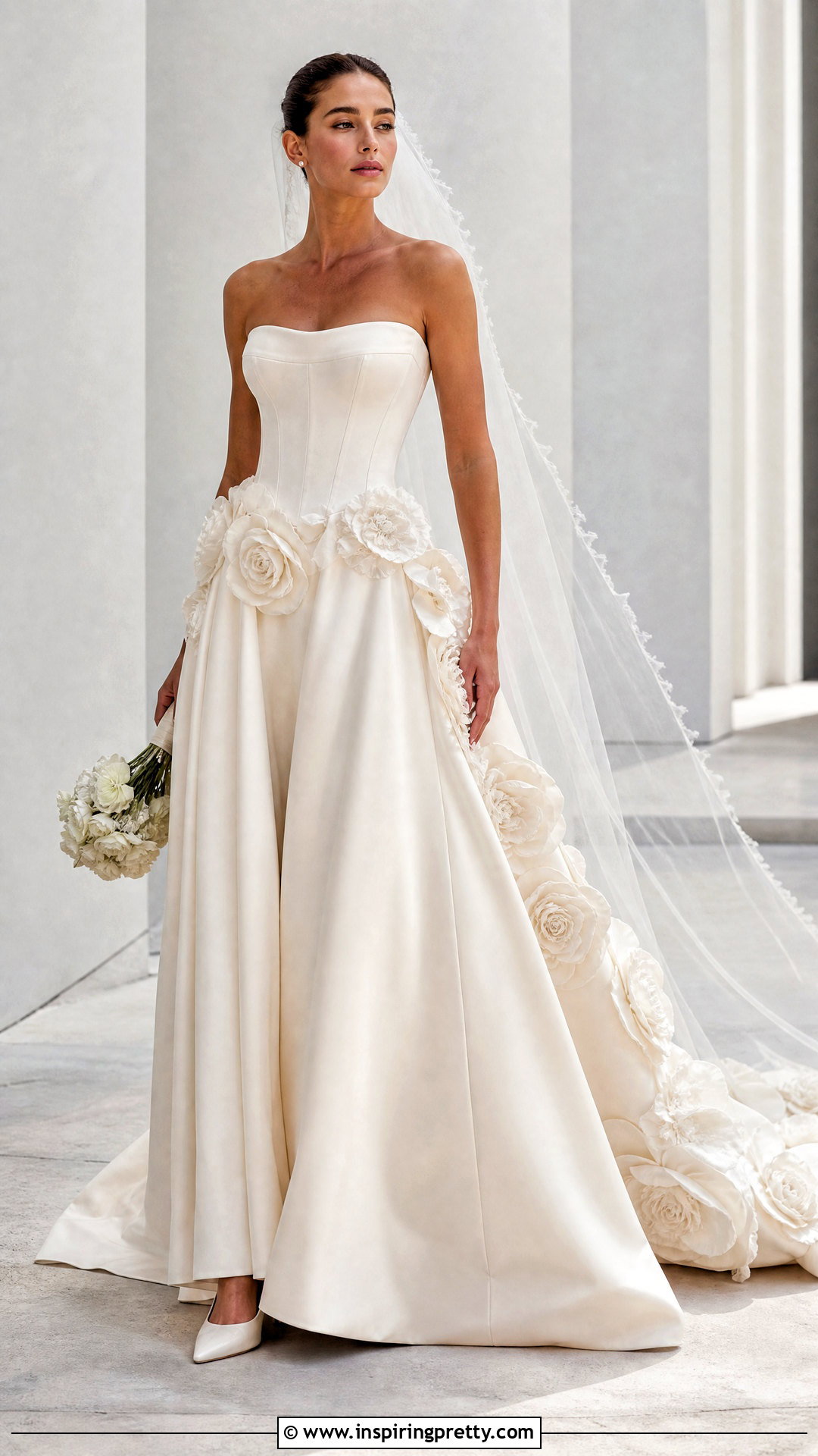 Corset Wedding Dress With D Flower Skirt - 50 wedding dress corset top outfit ideas