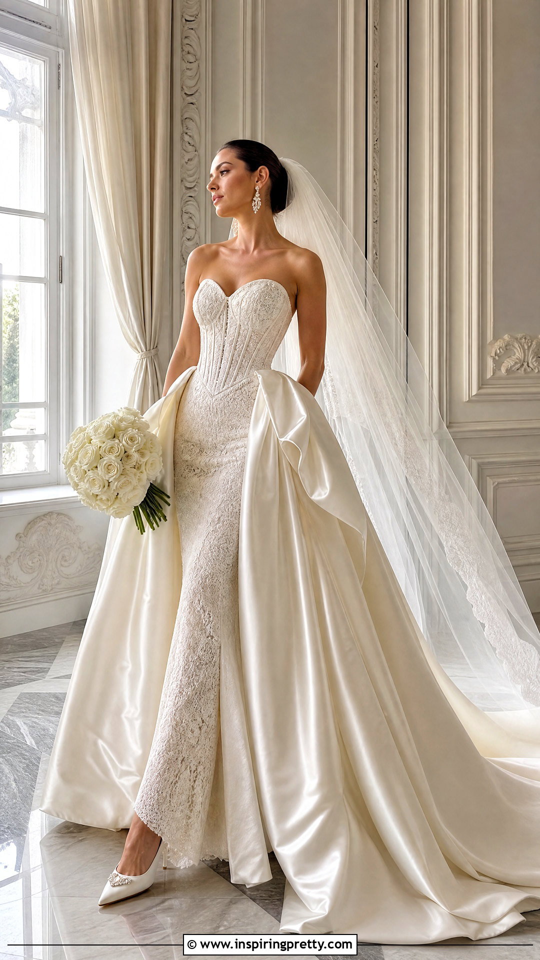 Corset Wedding Dress With Detachable Overskirt - 50 wedding dress corset top outfit ideas