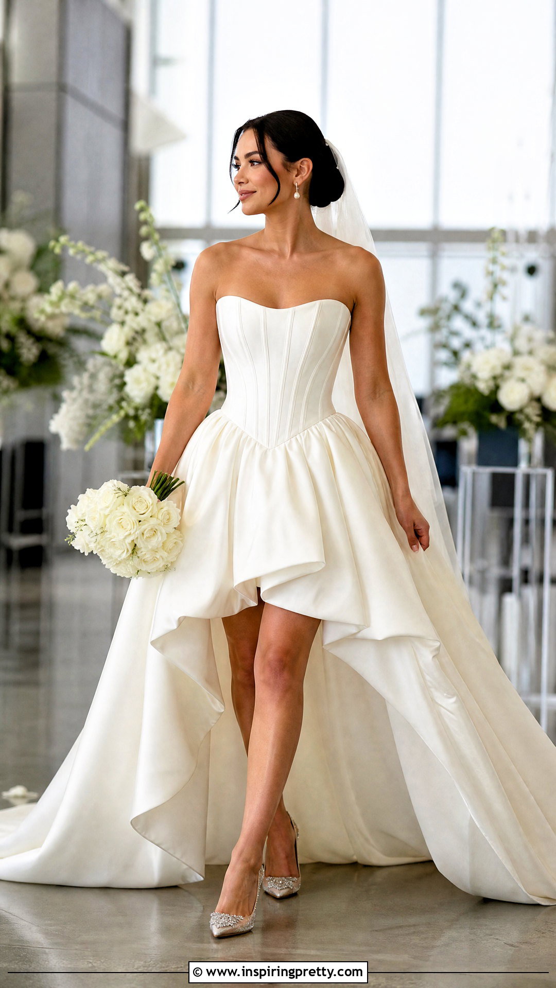 Corset Wedding Dress With High Low Skirt - 50 wedding dress corset top outfit ideas
