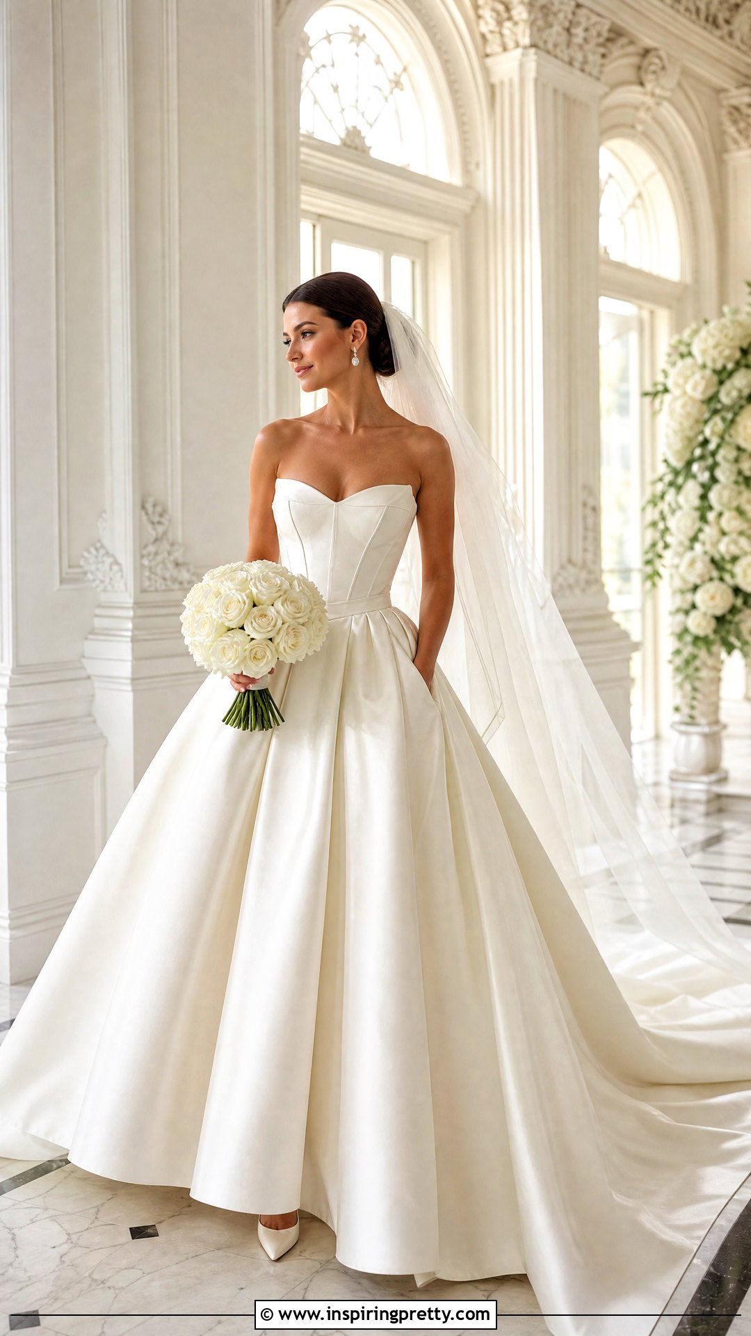 Corset Wedding Dress With Mikado Ball Gown Skirt - 50 wedding dress corset top outfit ideas