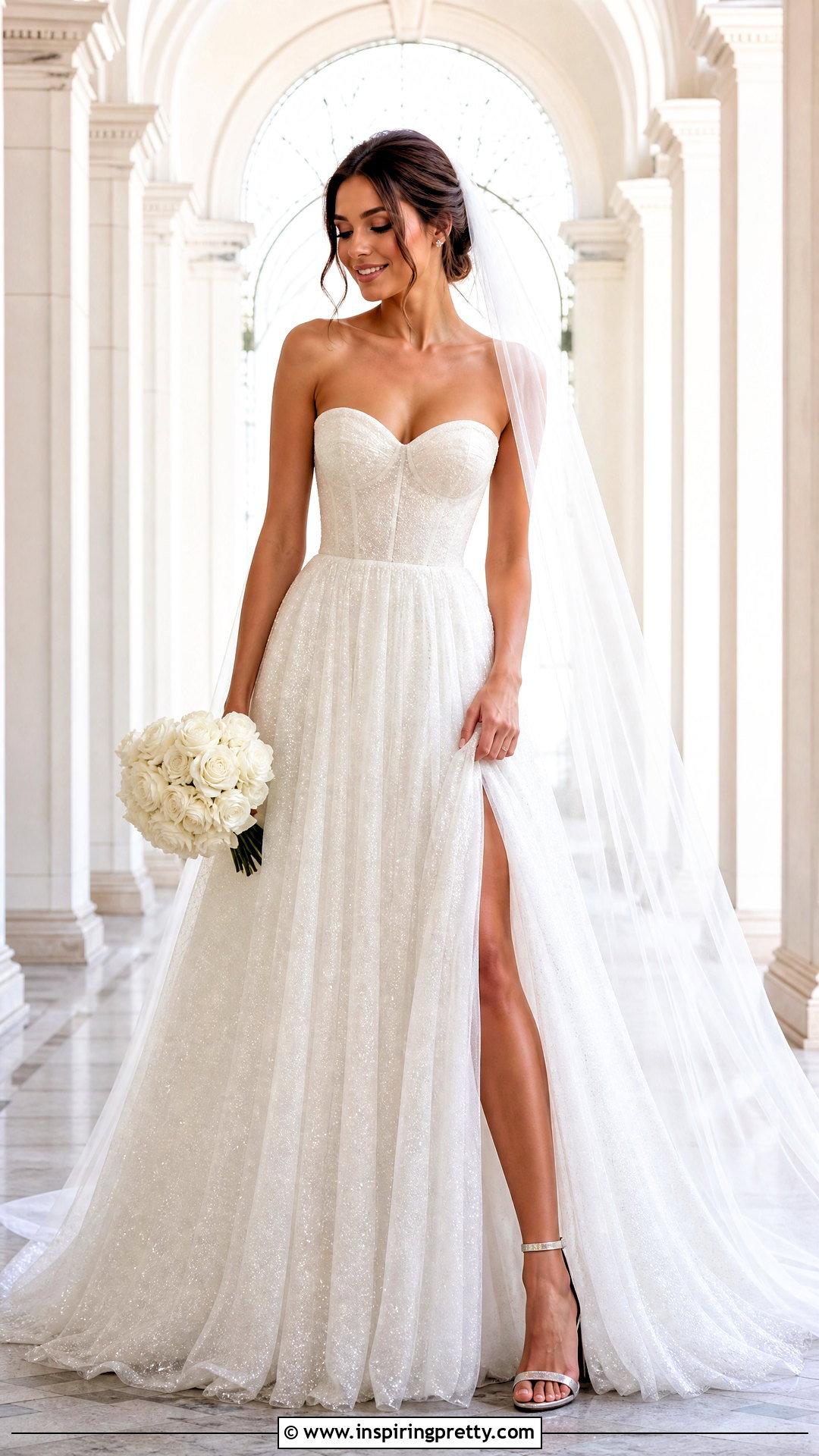 Corset Wedding Dress With Sparkle Tulle Skirt - 50 wedding dress corset top outfit ideas