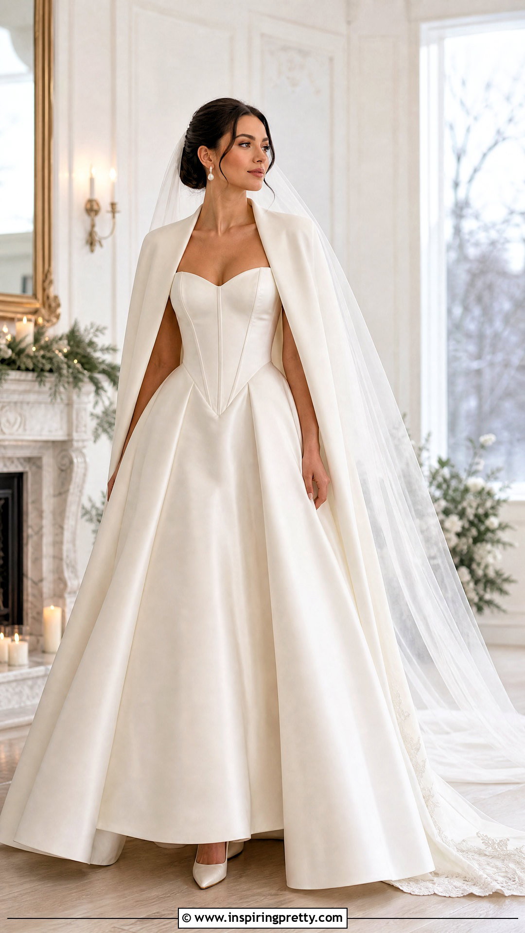 Corset Wedding Dress With Winter Satin Skirt - 50 wedding dress corset top outfit ideas