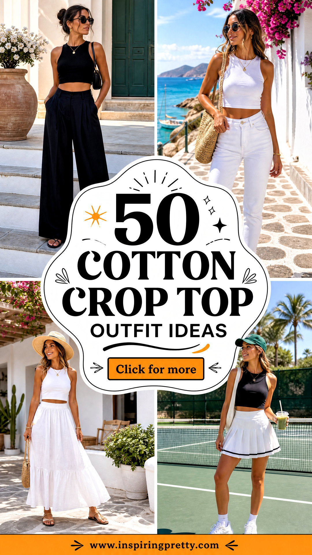50 Cotton Crop Top Outfit Ideas for Effortless Summer Style - 50 Cotton Crop Top Outfit Ideas for Effortless Summer Style