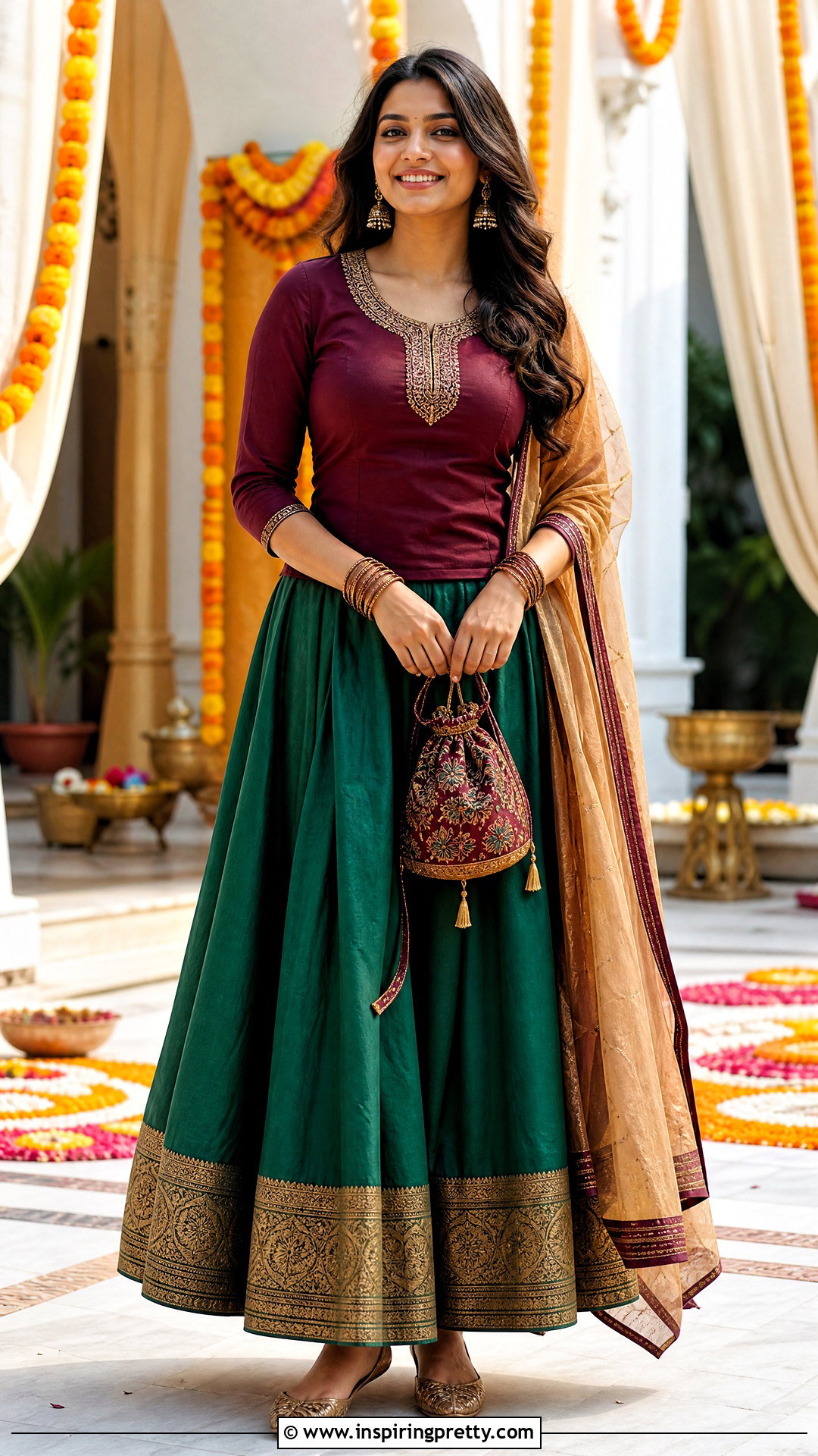Cotton Skirt And Top Festive Outfit - 50 cotton skirt and top indian outfit ideas