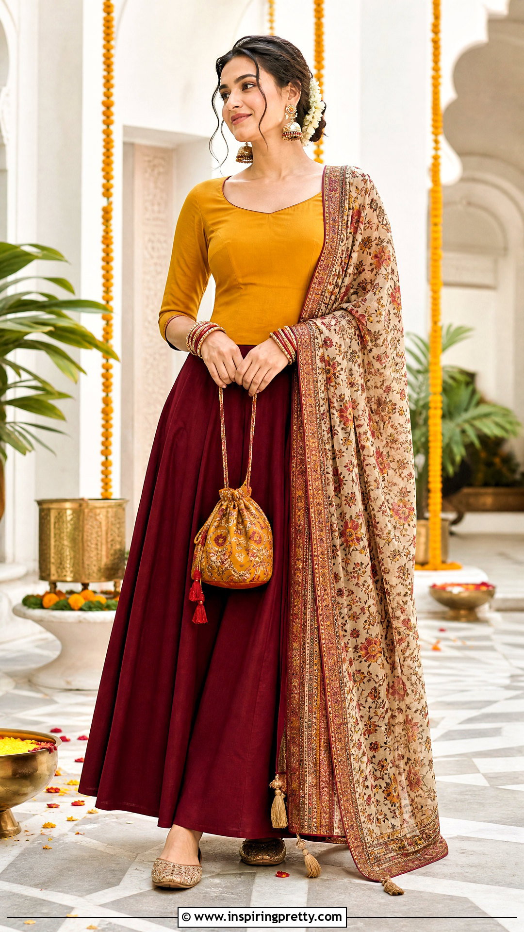 Cotton Skirt And Top With Dupatta - 50 cotton skirt and top indian outfit ideas