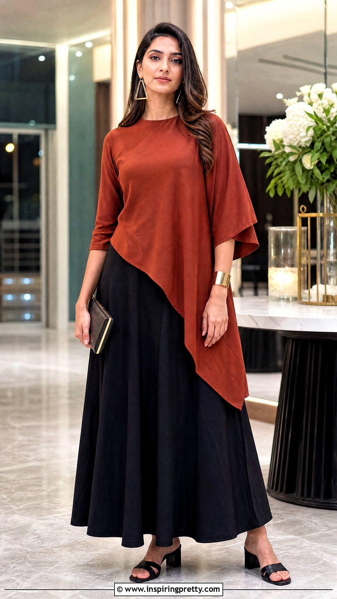 Cotton Skirt With Asymmetrical Top - 50 cotton skirt and top indian outfit ideas