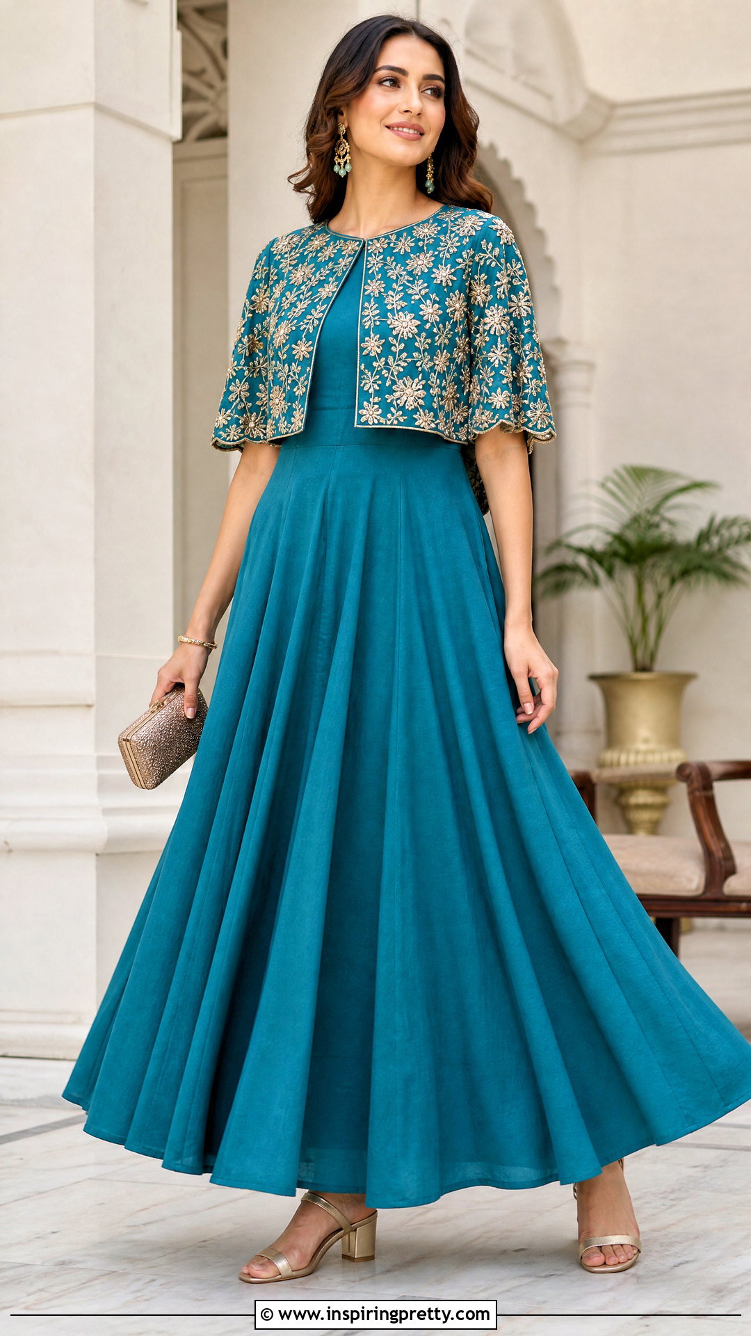 Cotton Skirt With Cape Top - 50 cotton skirt and top indian outfit ideas