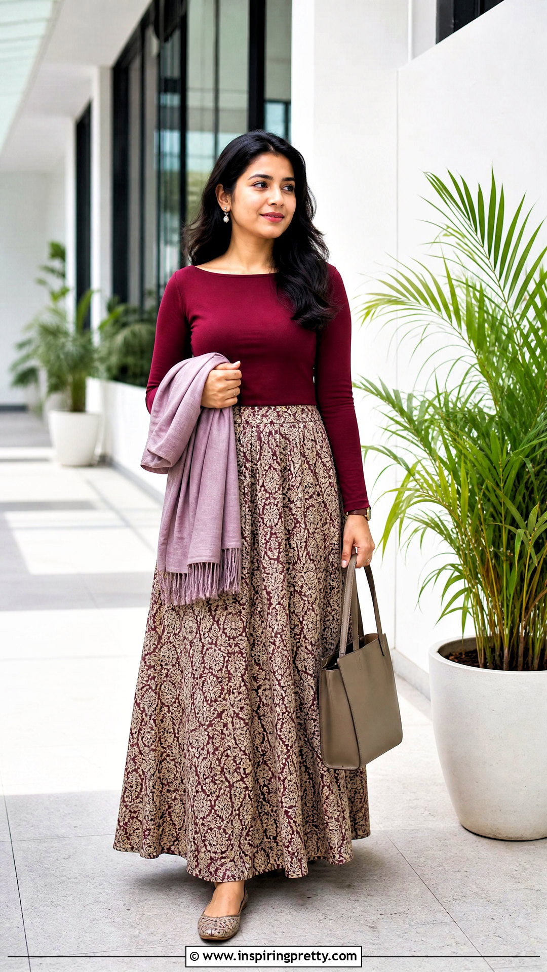 Cotton Skirt With Full Sleeve Top - 50 cotton skirt and top indian outfit ideas
