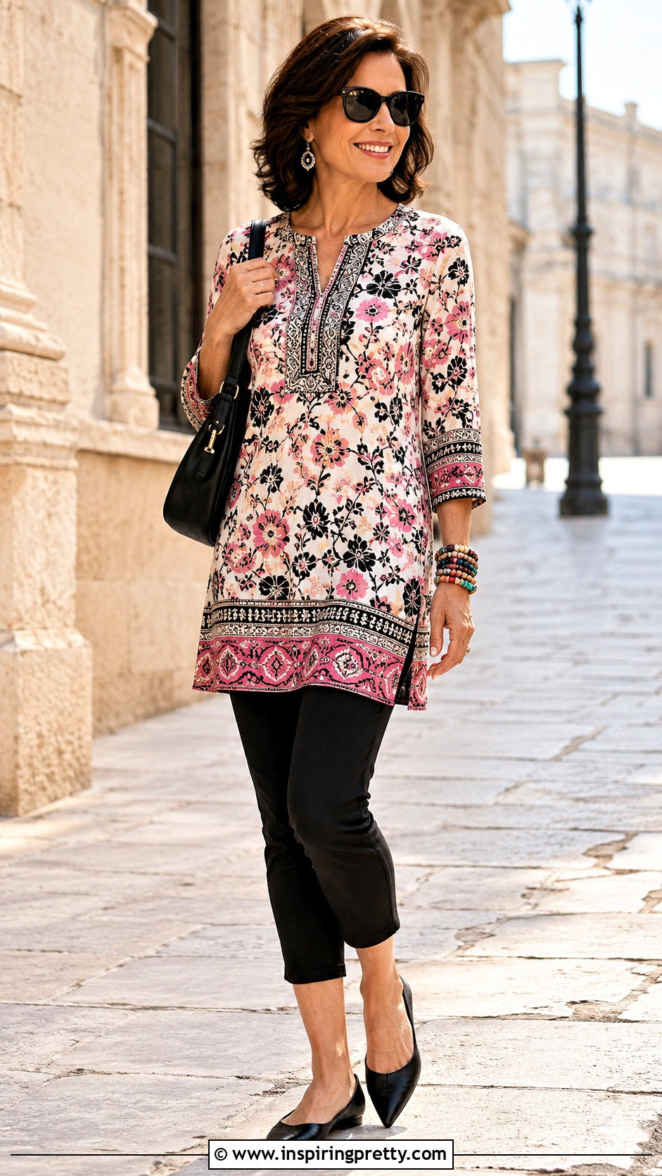 Cotton Tunic Top With Capri Pants - 50 cotton tunic tops outfit ideas