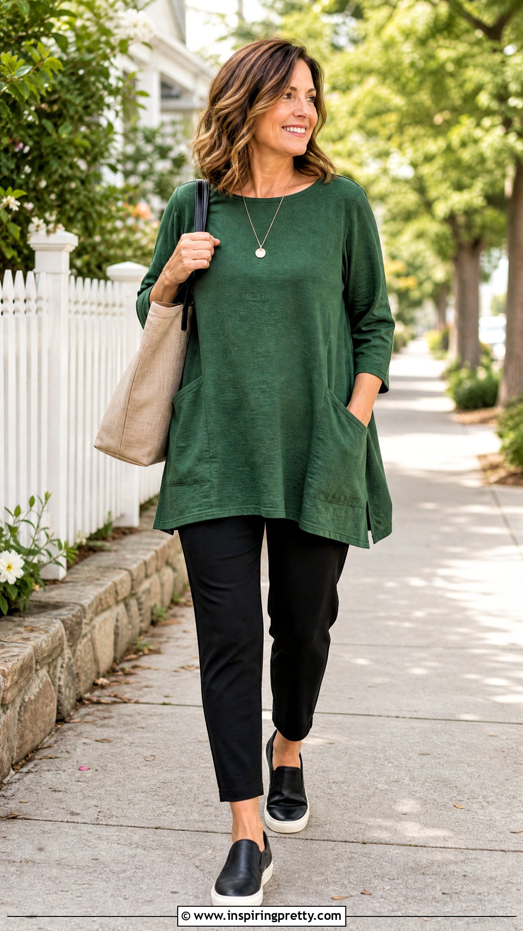 Cotton Tunic Top With Pockets And Pull On Pants - 20 tunic tops with pockets
