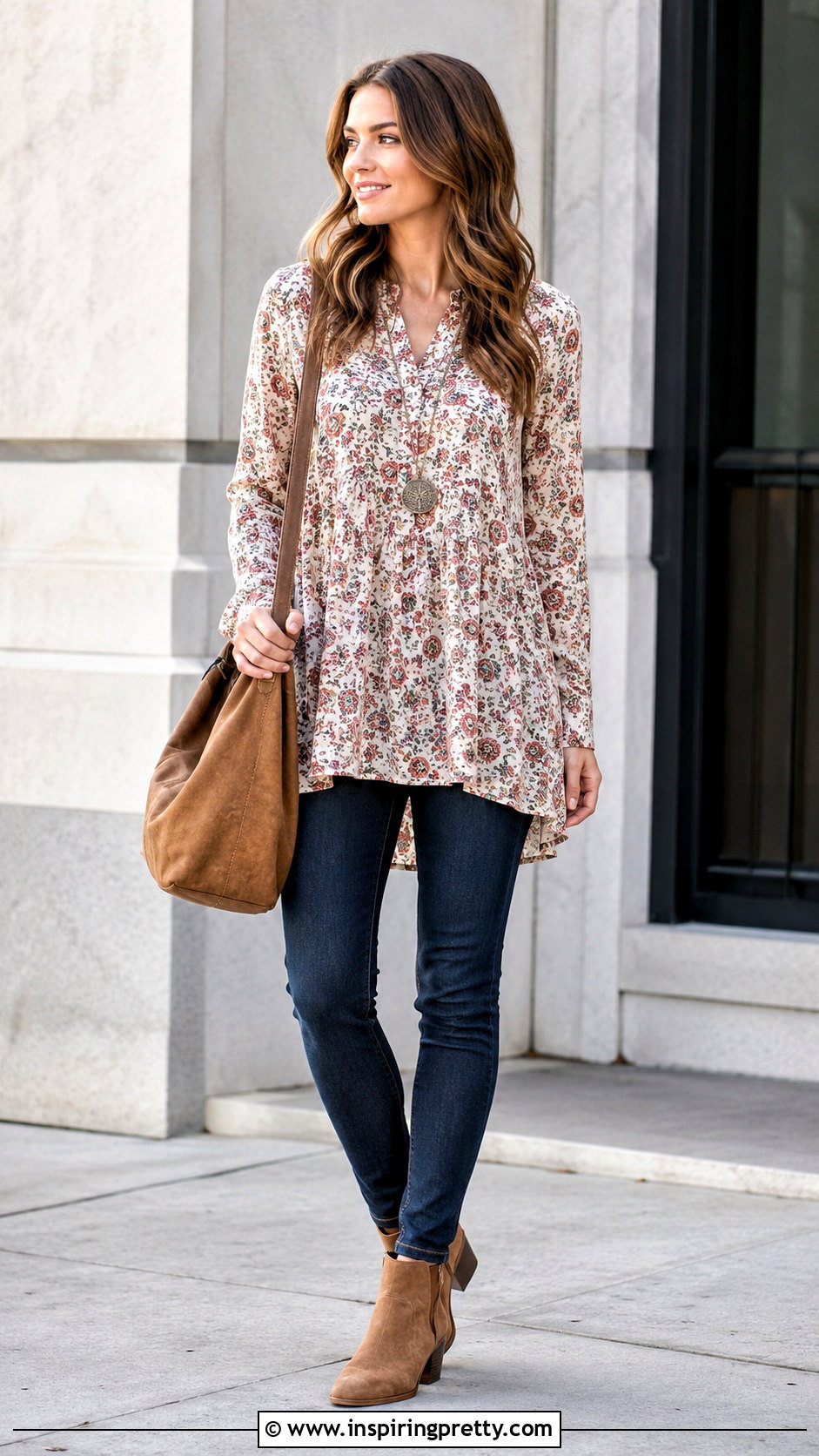Cotton Tunic Top With Skinny Jeans - 50 cotton tunic tops outfit ideas