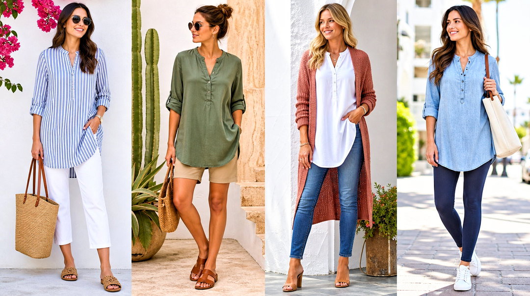 50 Cotton Tunic Tops Outfit Ideas for Polished Daily Style
