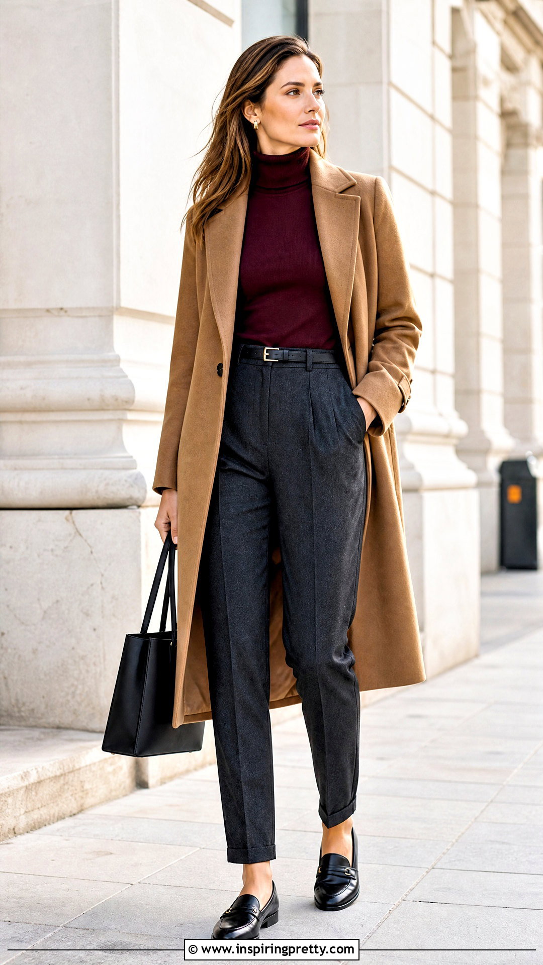 Cotton Turtleneck With Wool Trousers - 50 cotton tops for women