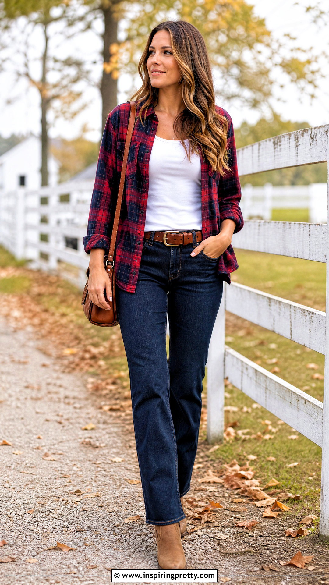 Country Plaid Flannel Shirt Outfit - 25 country style top outfit ideas