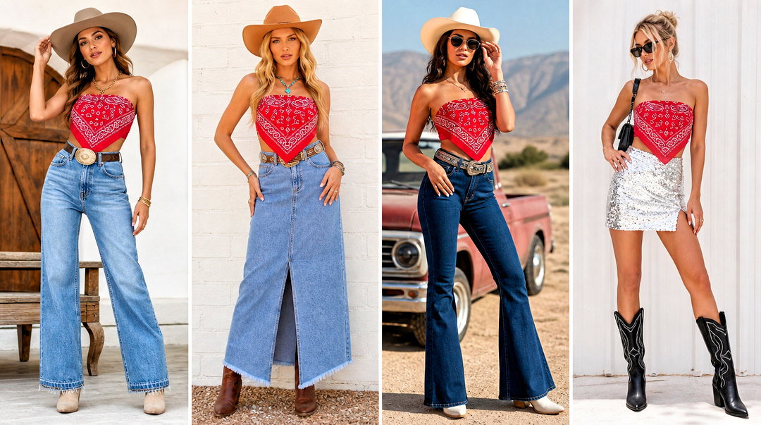 25 Cowgirl Bandana Top Outfit Ideas for Your Next Rodeo