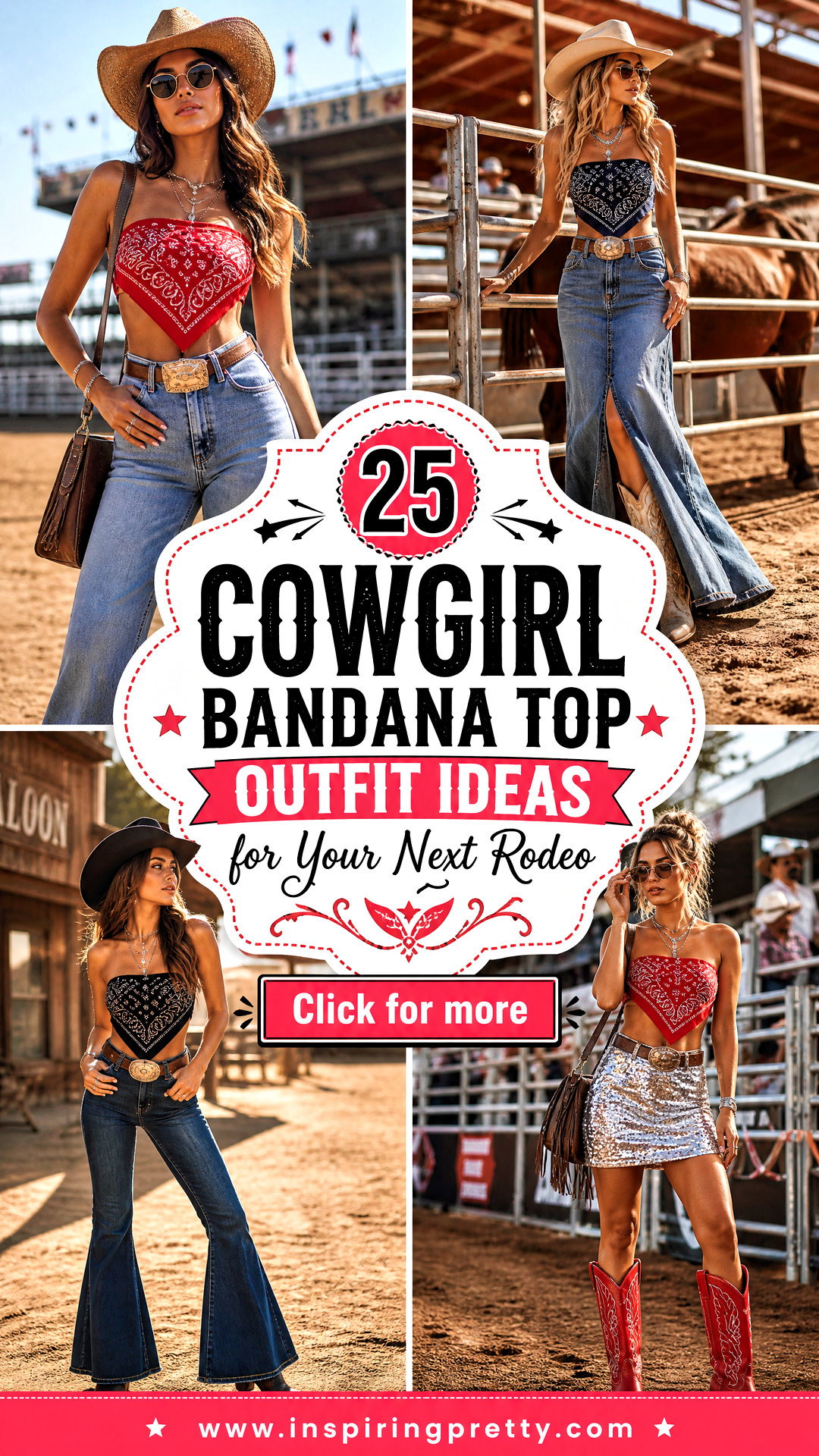 25 Cowgirl Bandana Top Outfit Ideas for Your Next Rodeo - 25 Cowgirl Bandana Top Outfit Ideas for Your Next Rodeo