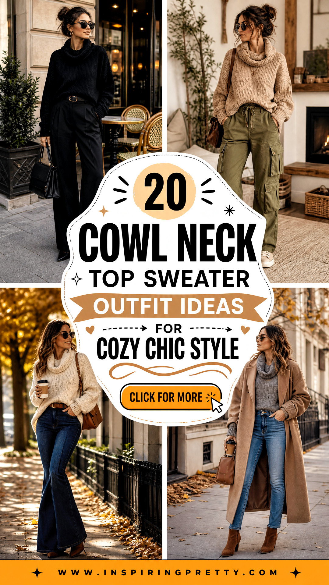 20 Cowl Neck Top Sweater Outfit Ideas for Cozy Chic Style - 20 Cowl Neck Top Sweater Outfit Ideas for Cozy Chic Style