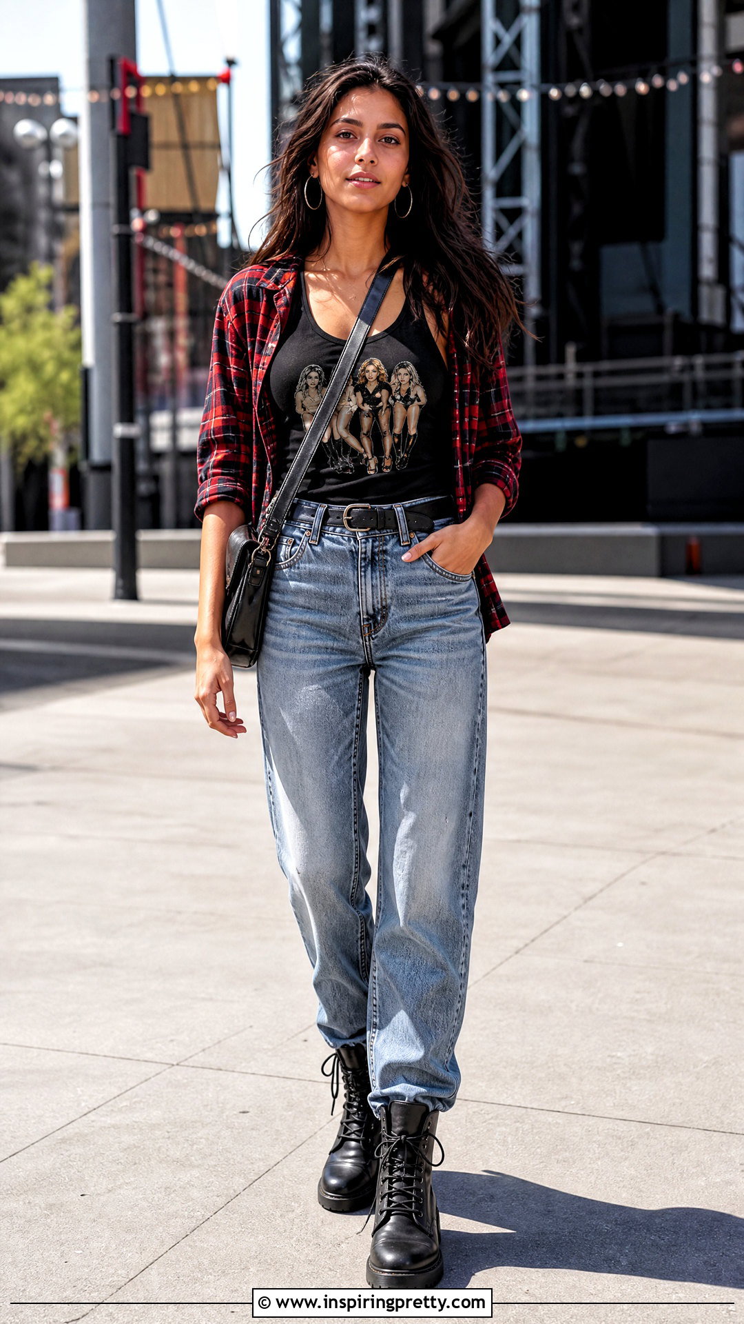 Coyote Ugly Tank Top With a Plaid Shirt and Jeans - 25 Coyote Ugly Tank Top outfit ideas