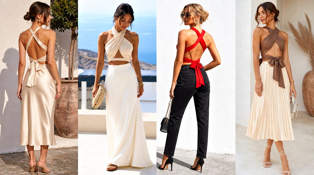 20 Criss Cross Tie Back Top Outfit Ideas for Summer Style