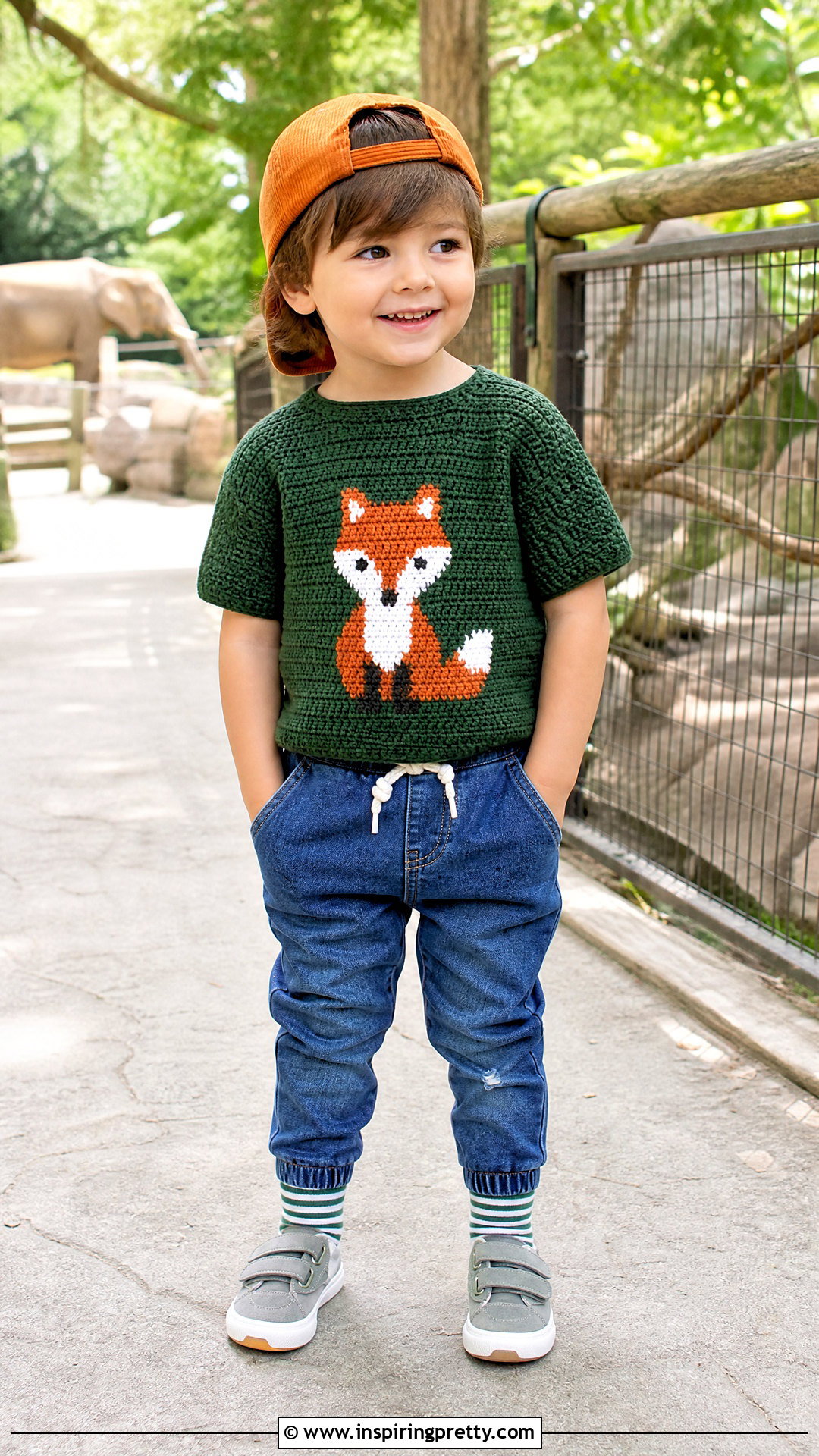 Crochet Animal Top With Denim Joggers - 50 crochet top for kids