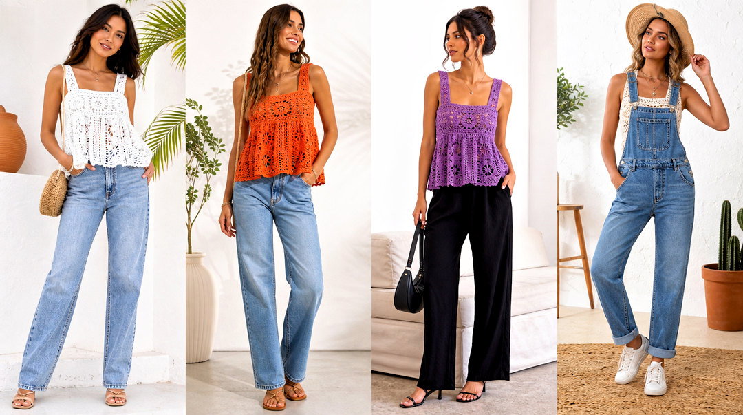 50 Crochet Babydoll Top Outfit Ideas for Dreamy Summer Style