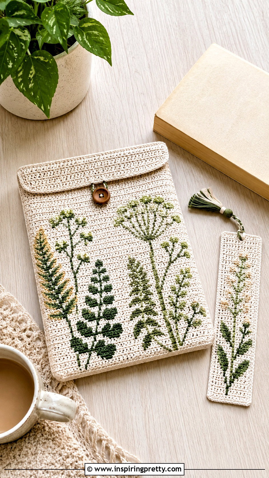 Crochet Book Sleeve With Chart - 50 top croche com grafico ideas