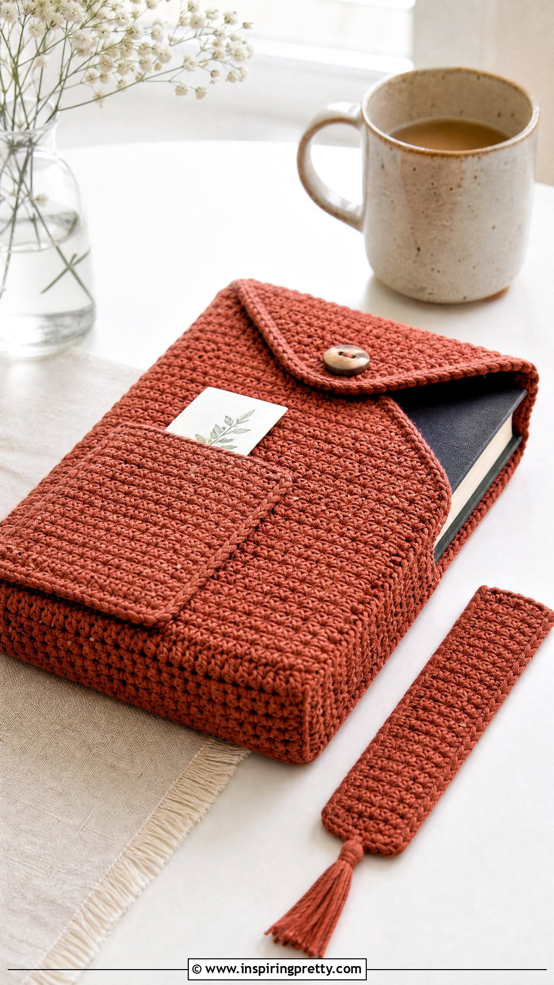 Crochet Book Sleeve - 50 top crochet patrón ideas