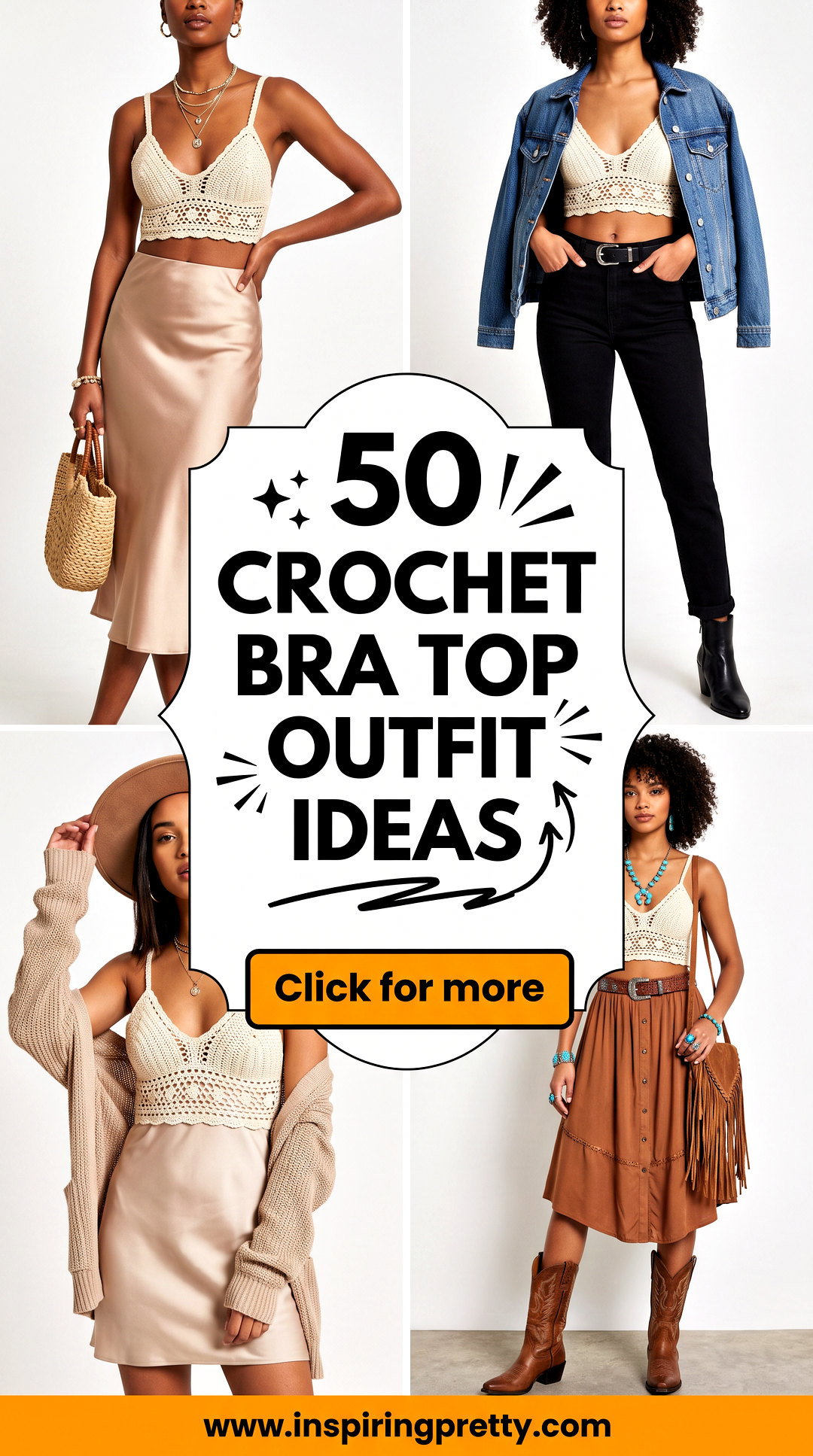 50 Crochet Bra Top Outfit Ideas for Bold Summer Style Inspiration - 50 Crochet Bra Top Outfit Ideas for Bold Summer Style Inspiration