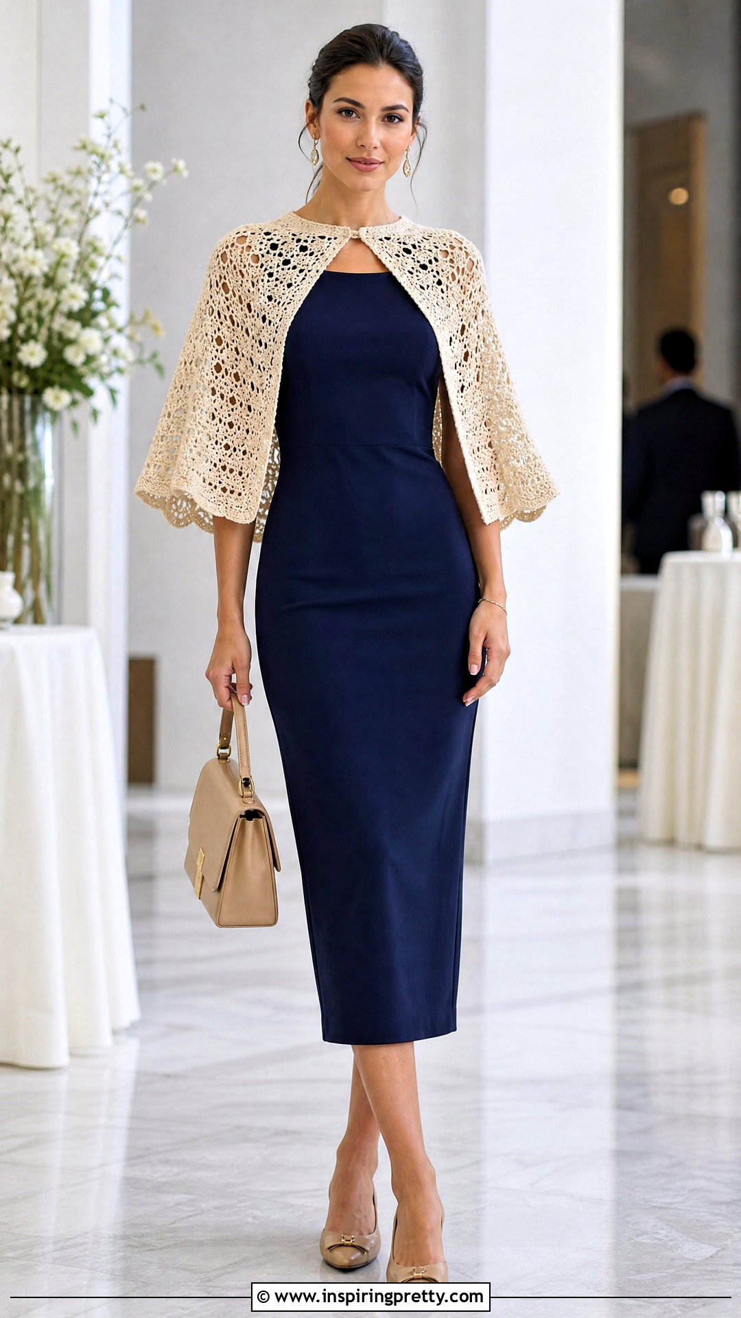 Crochet Cape And Column Dress Outfit - 50 top a crochet outfit ideas