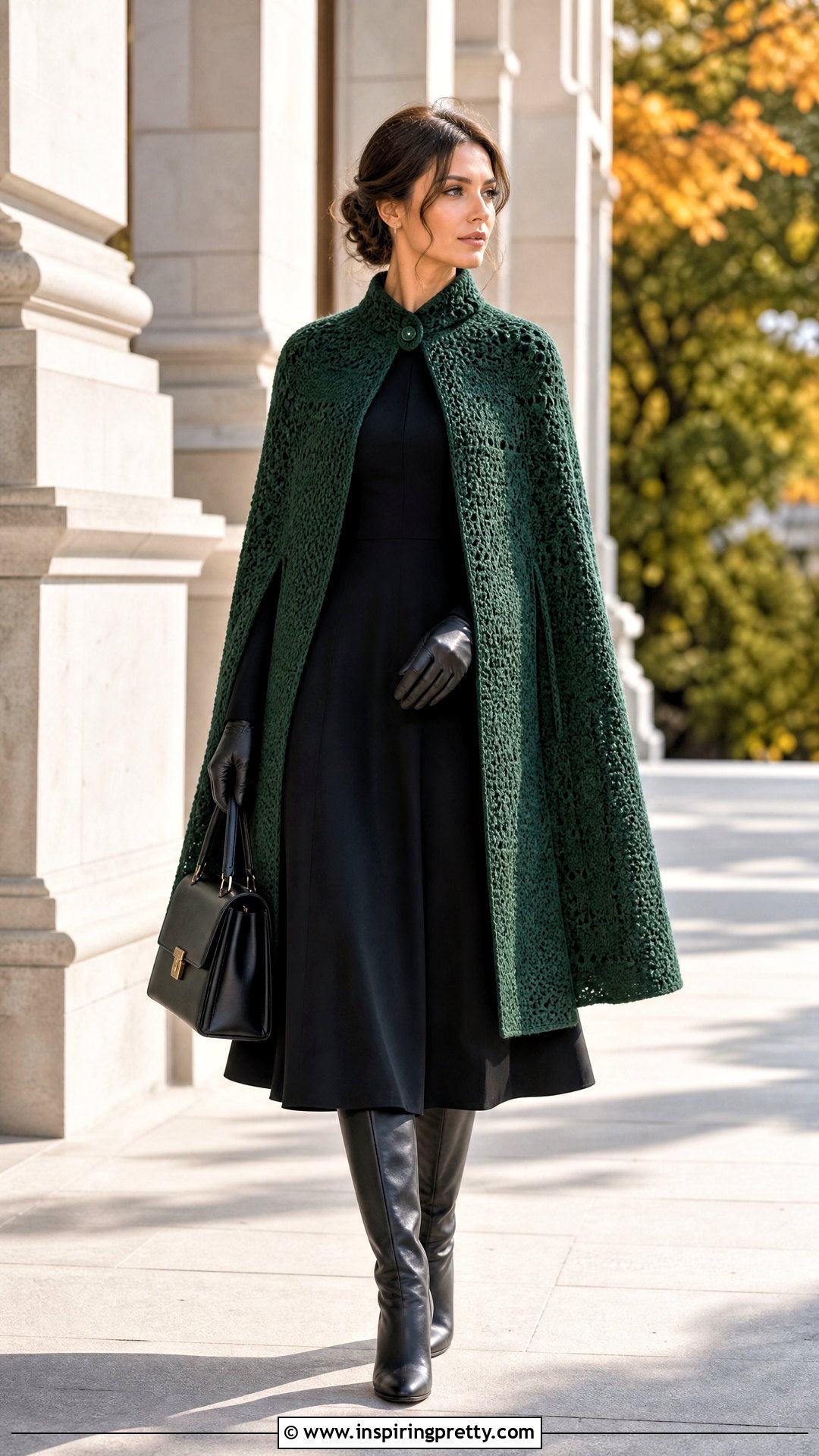Crochet Cape With A Line Dress Outfit - 50 top uncinetto schema ideas