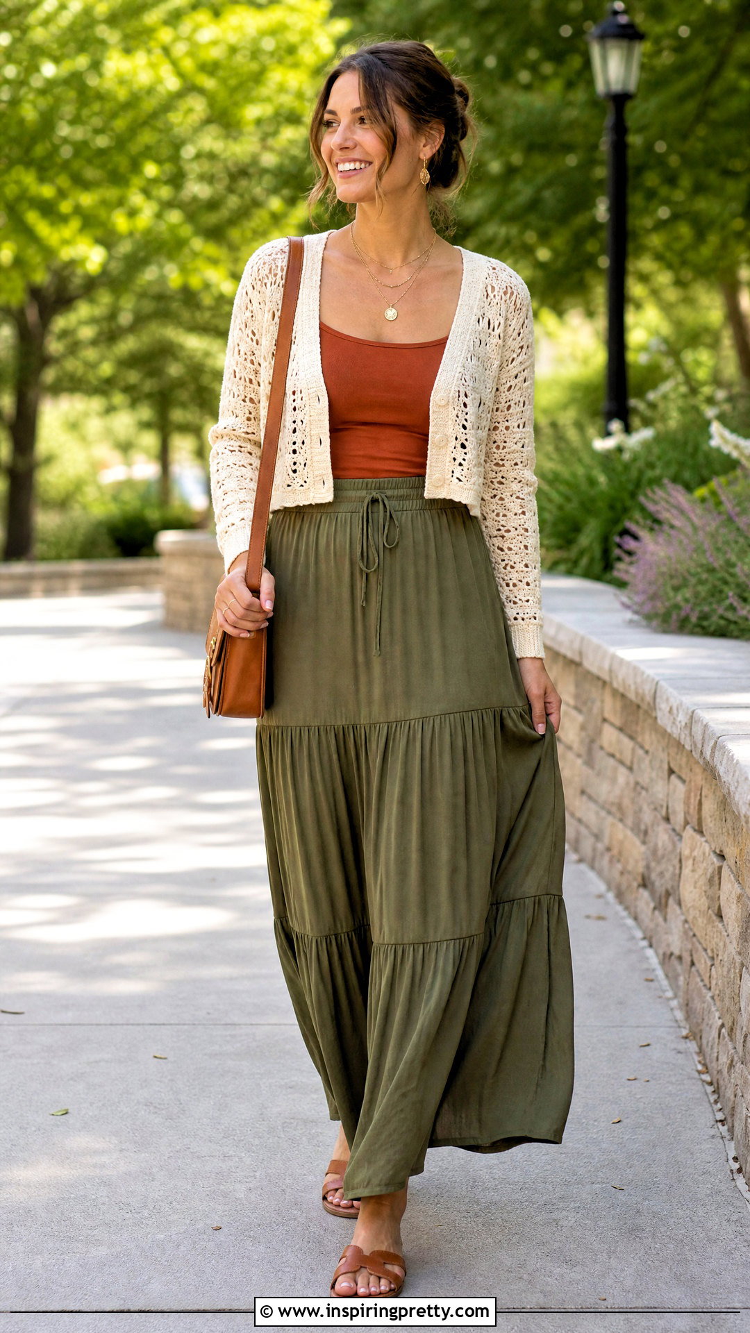 Crochet Cardigan And Maxi Skirt Outfit - 50 top a crochet outfit ideas