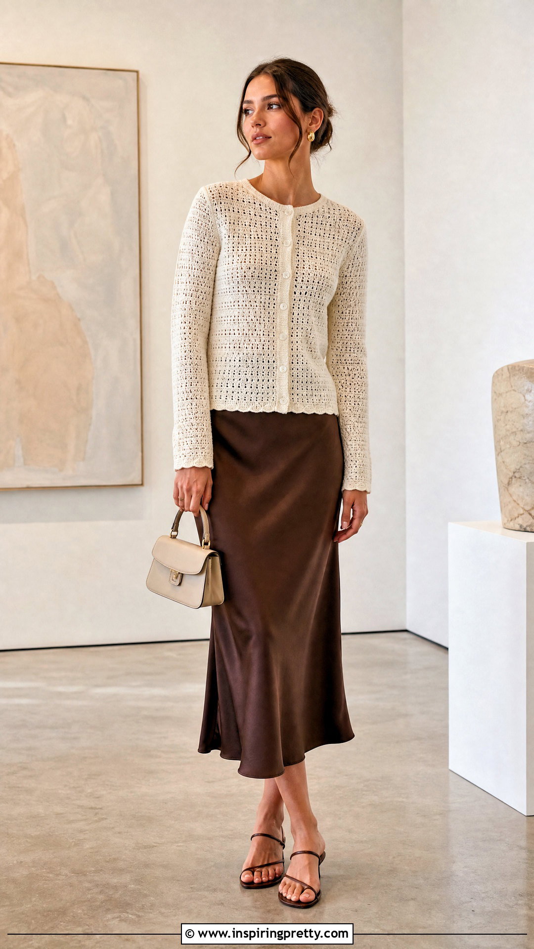 Crochet Cardigan Top With Slip Skirt - 50 crochet tops ideas