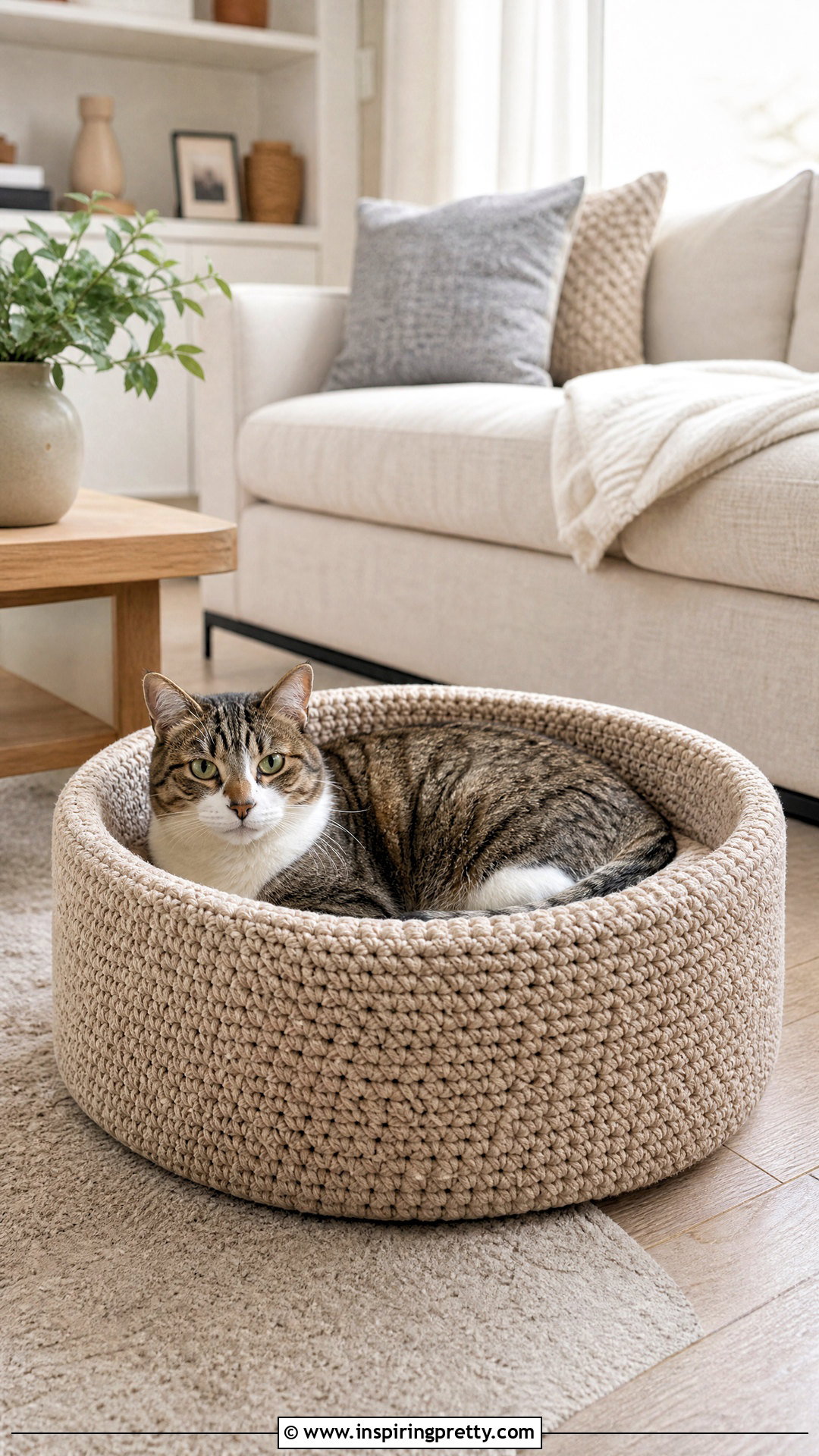 Crochet Cat Bed - 50 top crochet patrón ideas