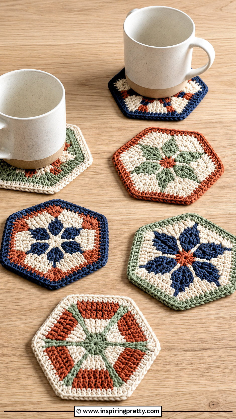 Crochet Coaster Set With Chart - 50 top croche com grafico ideas