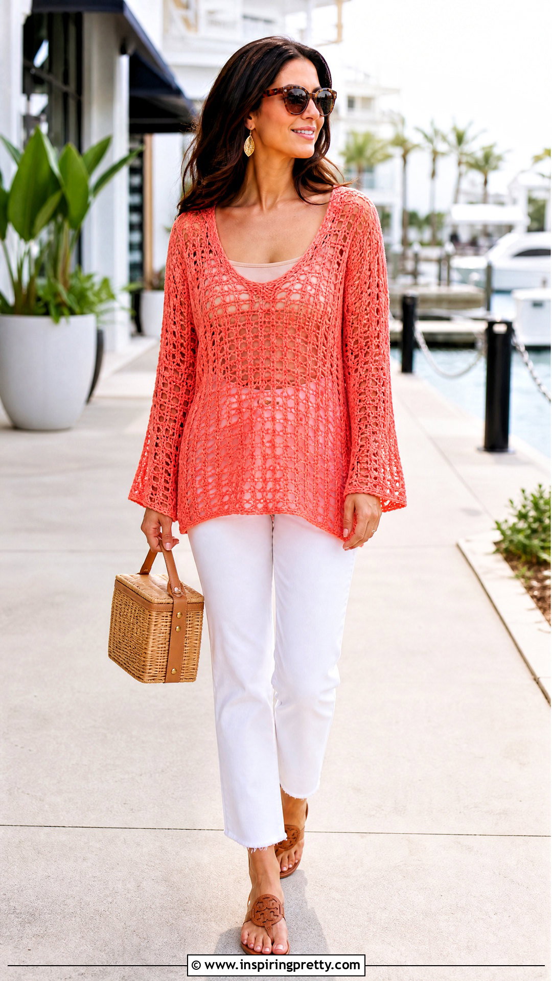 Crochet Cover Up Top With White Jeans - 50 crochet cover up top outfit ideas
