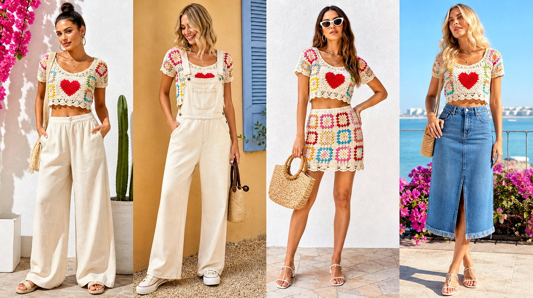 20 Crochet Crazy Love Top Outfit Ideas for Playful Style