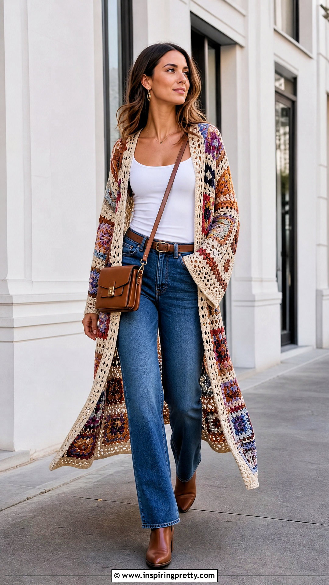 Crochet Duster And Jeans Outfit - 50 top a crochet outfit ideas